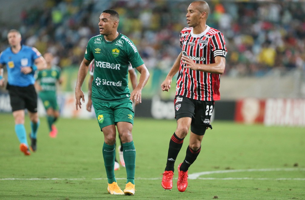 São Paulo chegou a cinco empates consecutivos diante do Cuiabá — Foto: Gil Gomes/AGIF