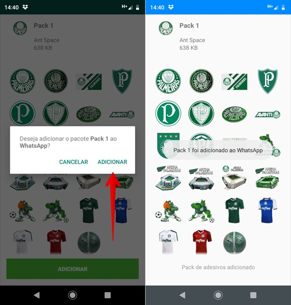 Figurinhas do Palmeiras para WhatsApp: veja como usar stickers do time |  Redes sociais | TechTudo