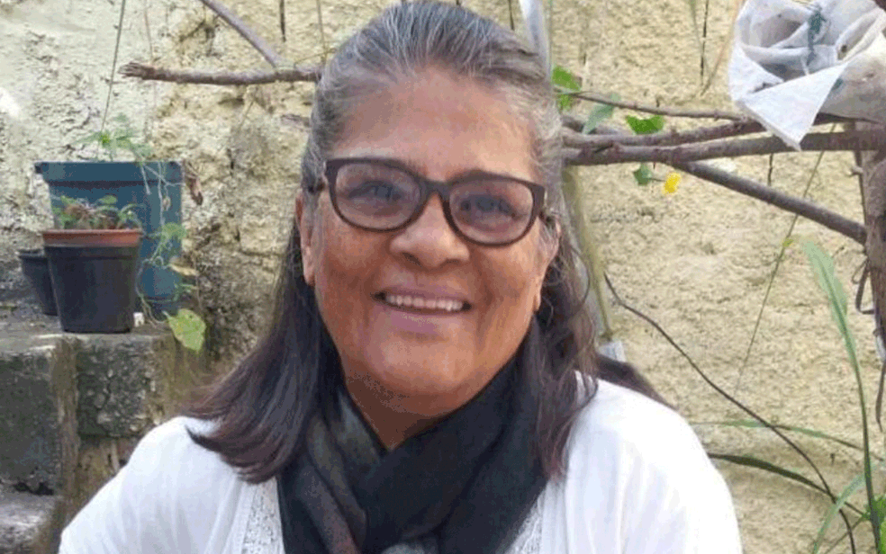 Marilene Botelho Rocha, internada no hospital ap&oacute;s suspeita de sofrer um Acidente Vascular Cerebral (AVC). &mdash; Foto: Arquivo Pessoal