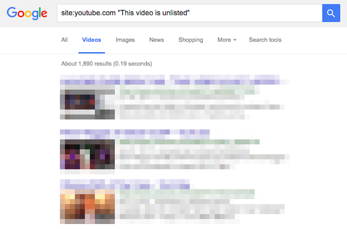 Localizando vídeos não listados usando o Google (Foto: Reprodução/Helito Bijora) 