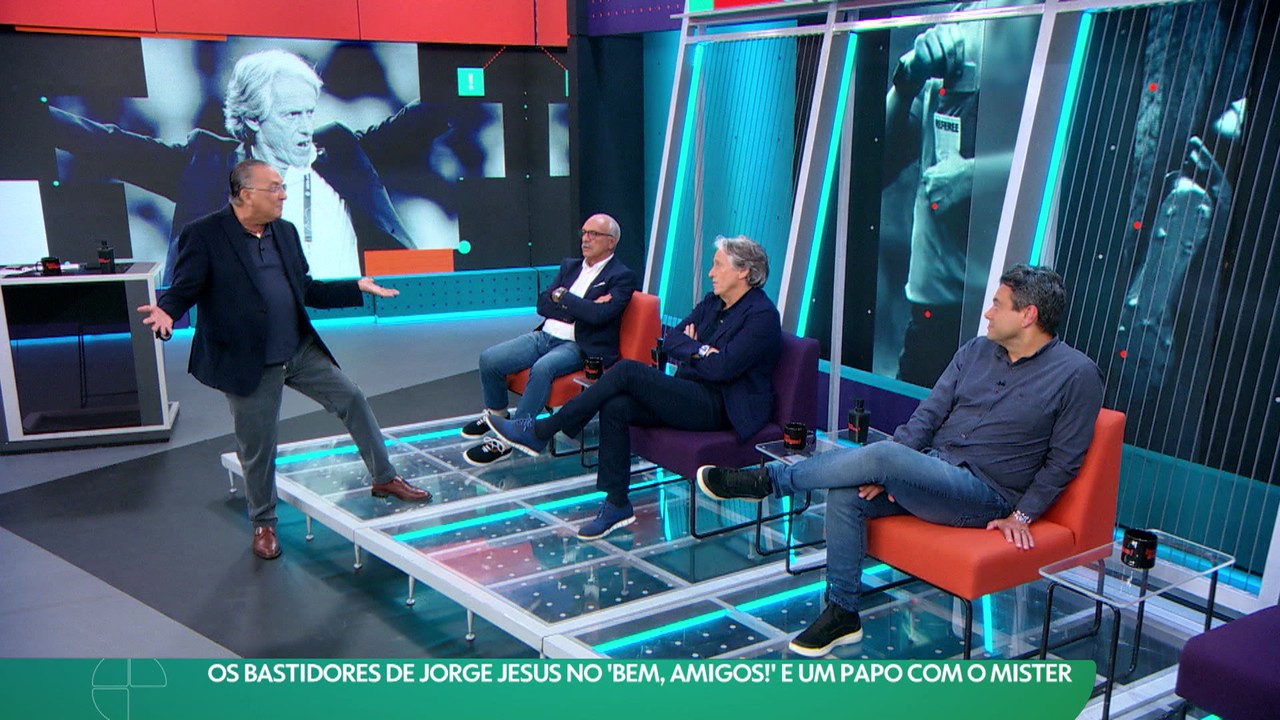 Os bastidores de Jorge Jesus no 'Bem, Amigos!' e um papo com o Mister