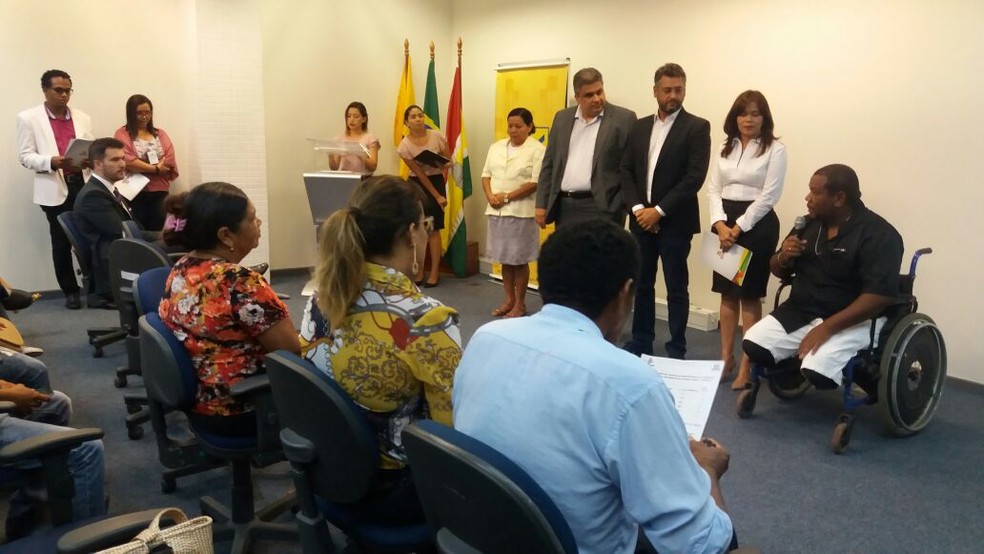 Sorteio eetrônico definiu bloco e localização de apartamentos de beneficiários (Foto: Jorge Abreu/G1)