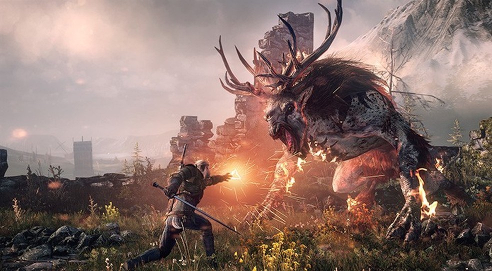 The Witcher 3 Wild Hunt é um dos jogos que ficam mais baratos para notebooks — Foto: Reprodução/TechTudo