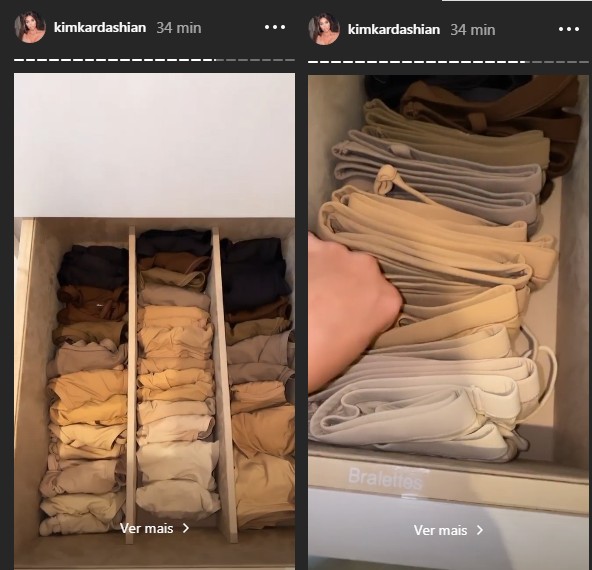Kim Kardashian closet (Foto: reprodução)