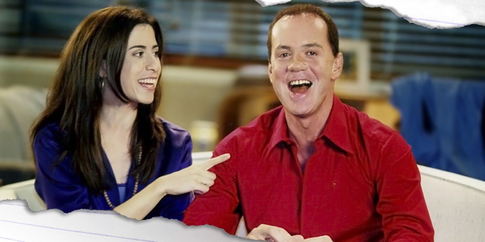 Fernanda Torres e Luiz Fernando Guimarães em "Os Normais" — Foto: Memória Globo