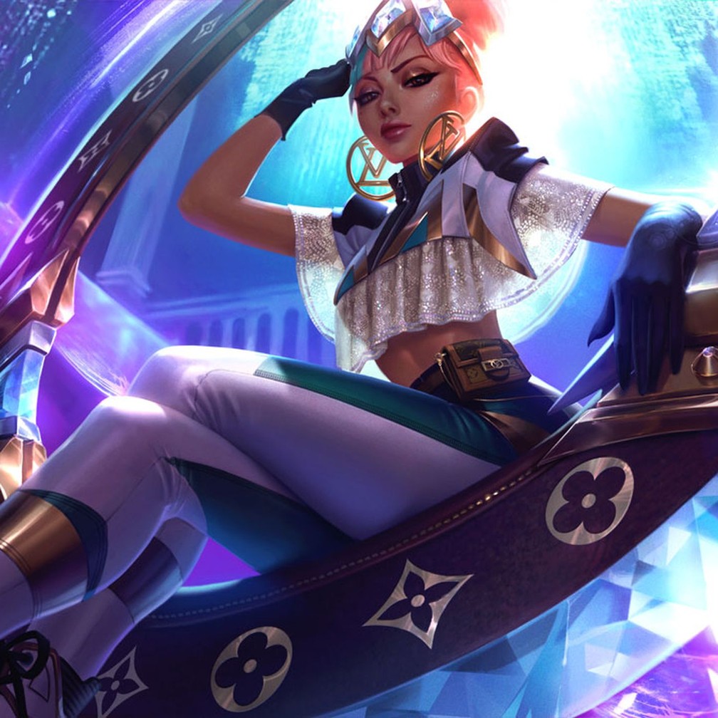 Skins criadas pela Louis Vuitton para personagem de League of Legends, em 2019 — Foto: Divulgação