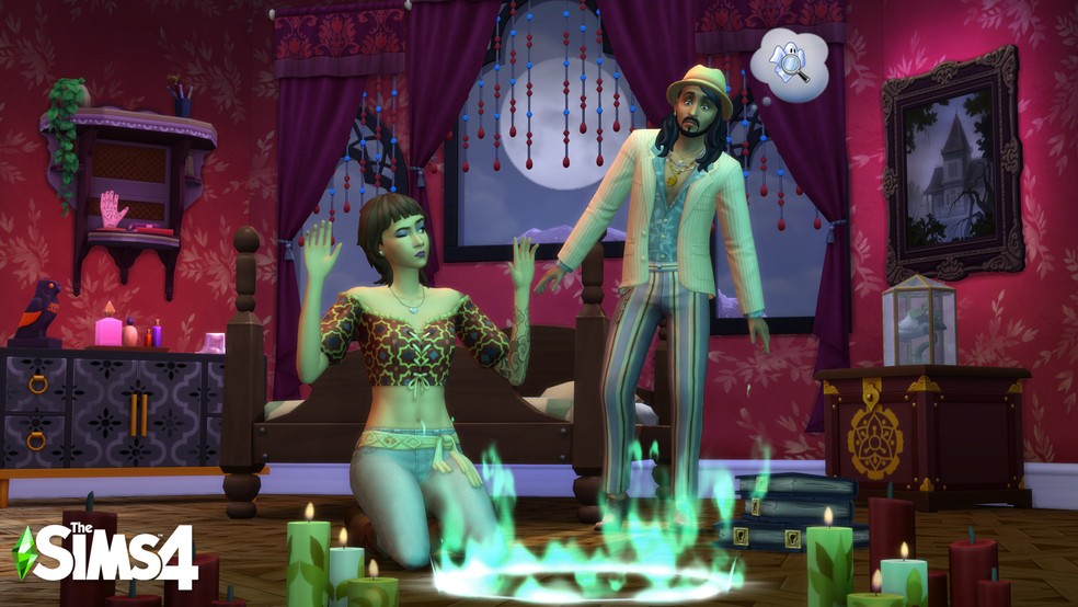 Guinho, O Fantasma será um amigo dos Sims em The Sims 4 Sobrenatural — Foto: Divulgação/EA Games