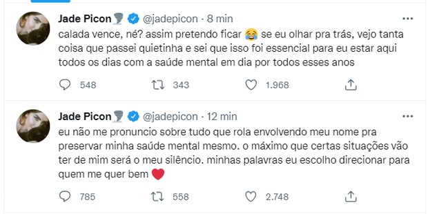 Jade Picon (Foto: Reprodução/Twitter)