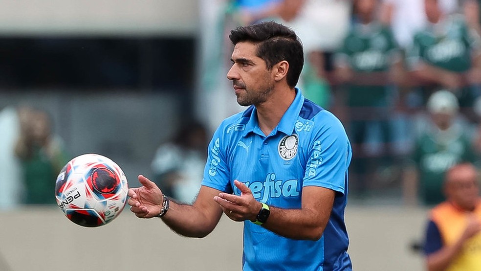 Abel Ferreira conquistou seu oitavo título pelo Palmeiras — Foto: Cesar Grecco/Palmeiras