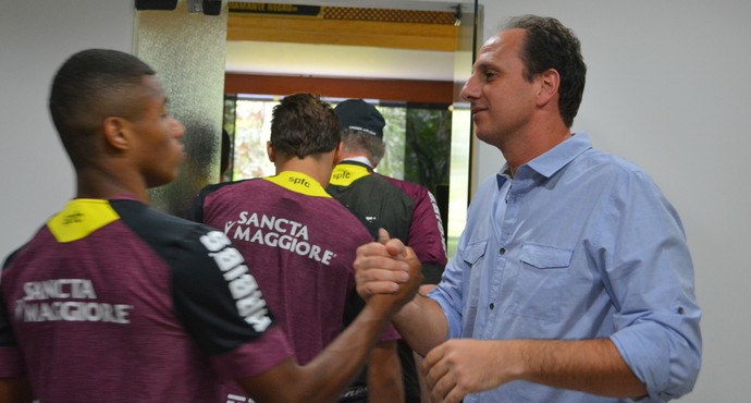 Rogério Ceni David Neres São Paulo (Foto: Erico Leonan / site oficial do São Paulo FC) Rogério Ceni David Neres São Paulo (Foto: Erico Leonan / site oficial do São Paulo FC)