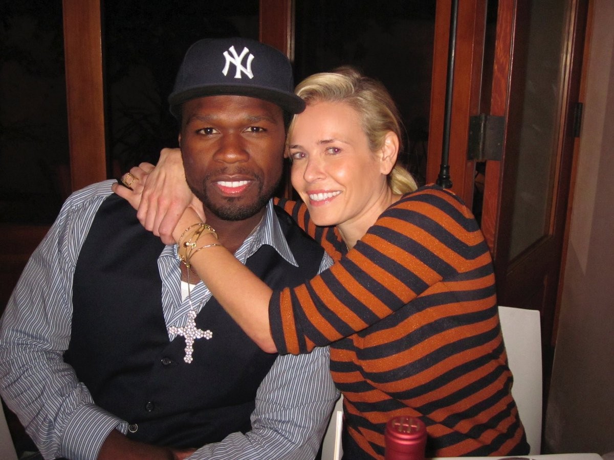 50 Cent e Chelsea Handler (Foto: reprodução instagram)