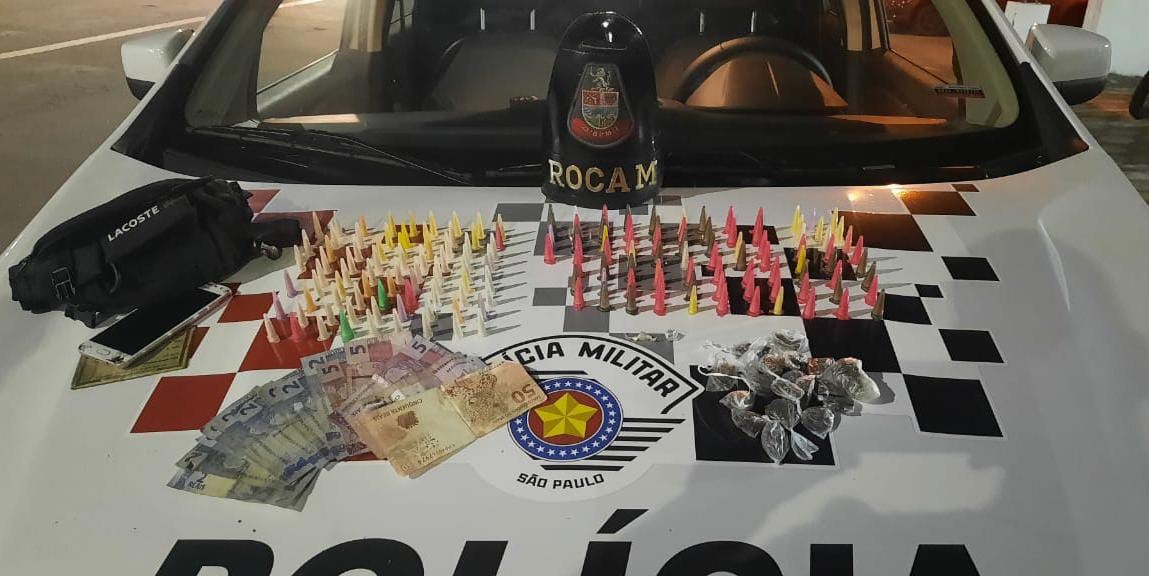 Dois homens são presos por tráfico de drogas em Guaratinguetá, SP