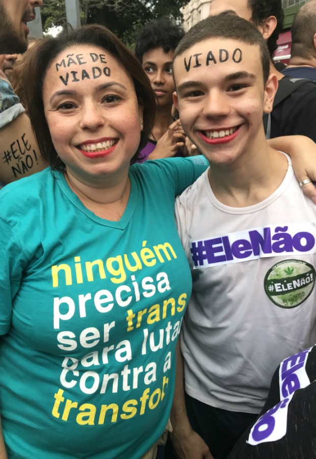 Talita Menezes com o filho, Rafael (Foto: Kamille Viola)