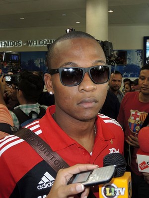 Samir Desembarque Flamengo (Foto: Carlos Mota ) Samir Desembarque Flamengo (Foto: Carlos Mota )