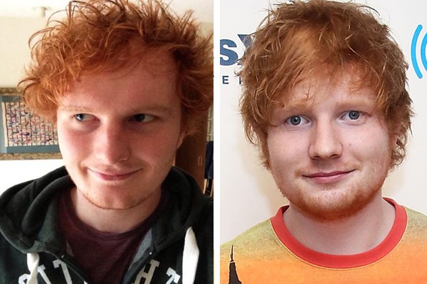 O usuário “Tobias476” é sósia do Ed Sheeran (Foto: Reddit / Getty Images)