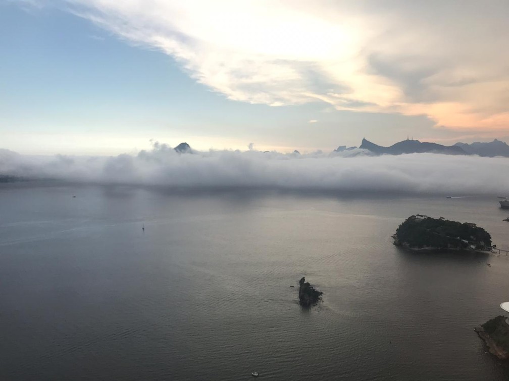 Nevoeiro no Rio — Foto: Centro de Operações Rio/Divulgação