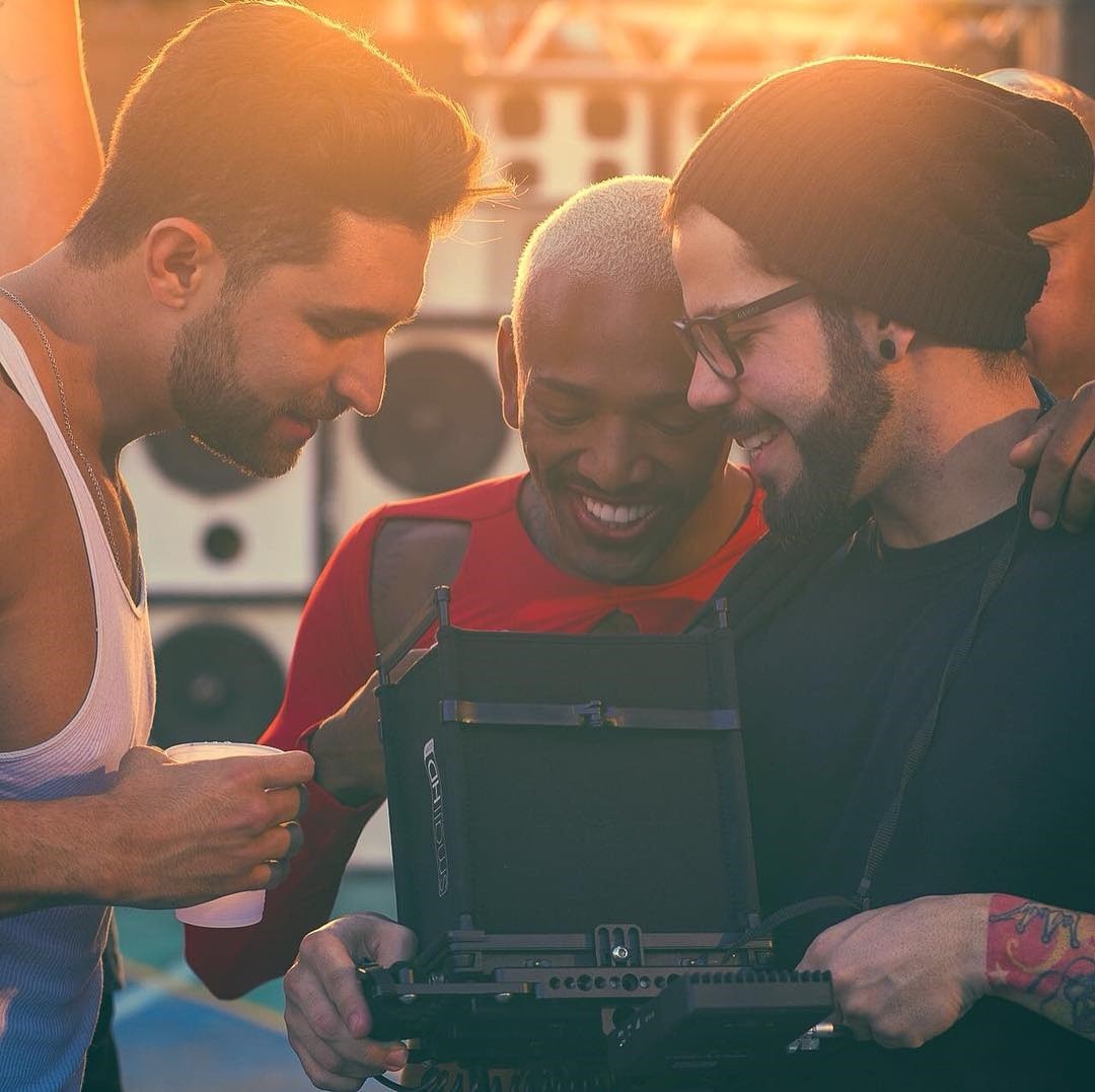 Nego do Borel e Jonathan, nos bastidores do novo clipe de 'Me Solta' (Foto: Reproduo/Instagram) Nego do Borel e Jonathan, nos bastidores do novo clipe de 'Me Solta' (Foto: Reproduo/Instagram)