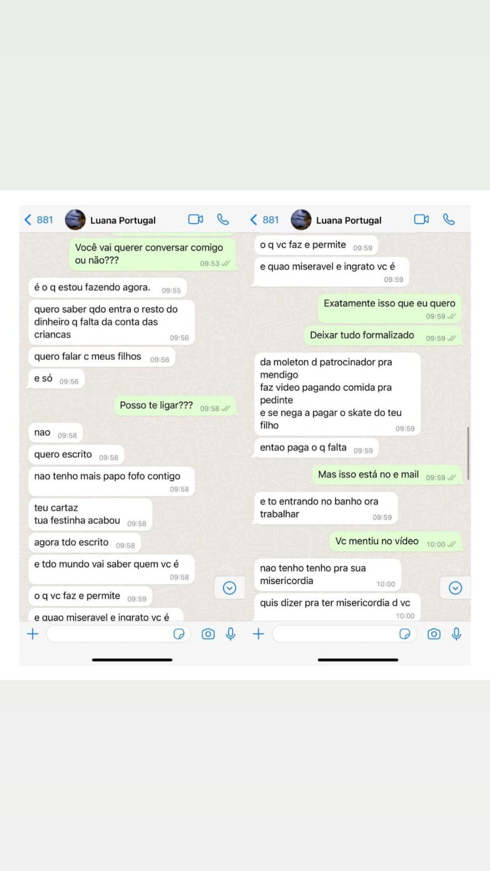 Pedro Scooby expõe conversas com Luana Piovani — Foto: Reprodução Instagram