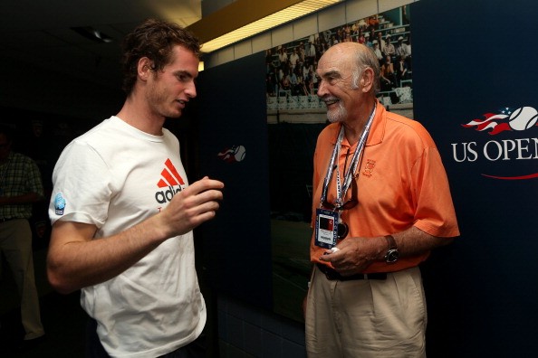 O tenista Andy Murray e o ator Sean Connery, ambos escoceses (Foto: Getty Images)