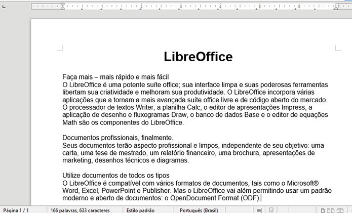 LibreOffice nunca será pago (Foto: Divulgação)
