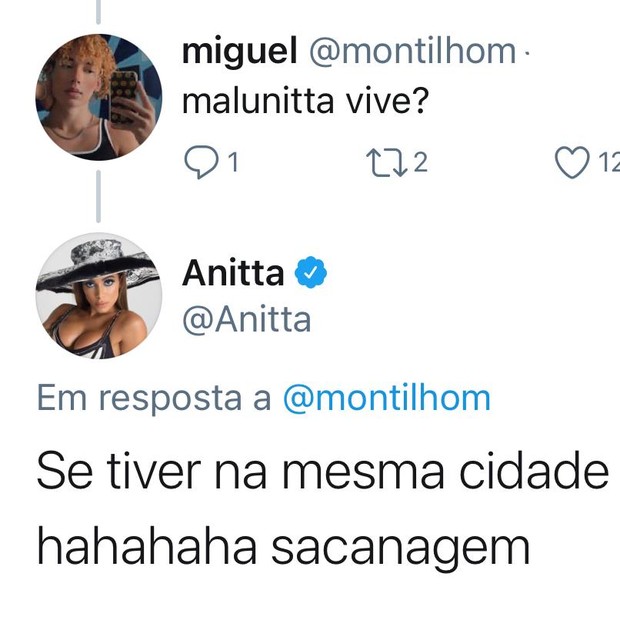 Anitta fala sobre affair com Maluma (Foto: Reprodução/Instagram )