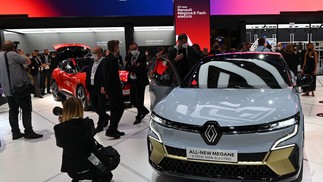 O novo Renault Megane E-Tech eletrico foi apresentado na feira alemãChristof Stache / AFP
