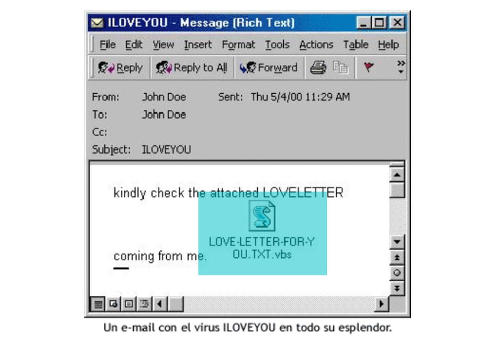 Vírus I Love You vinha disfarçado como arquivo TXT — Foto: Reprodução/ESET