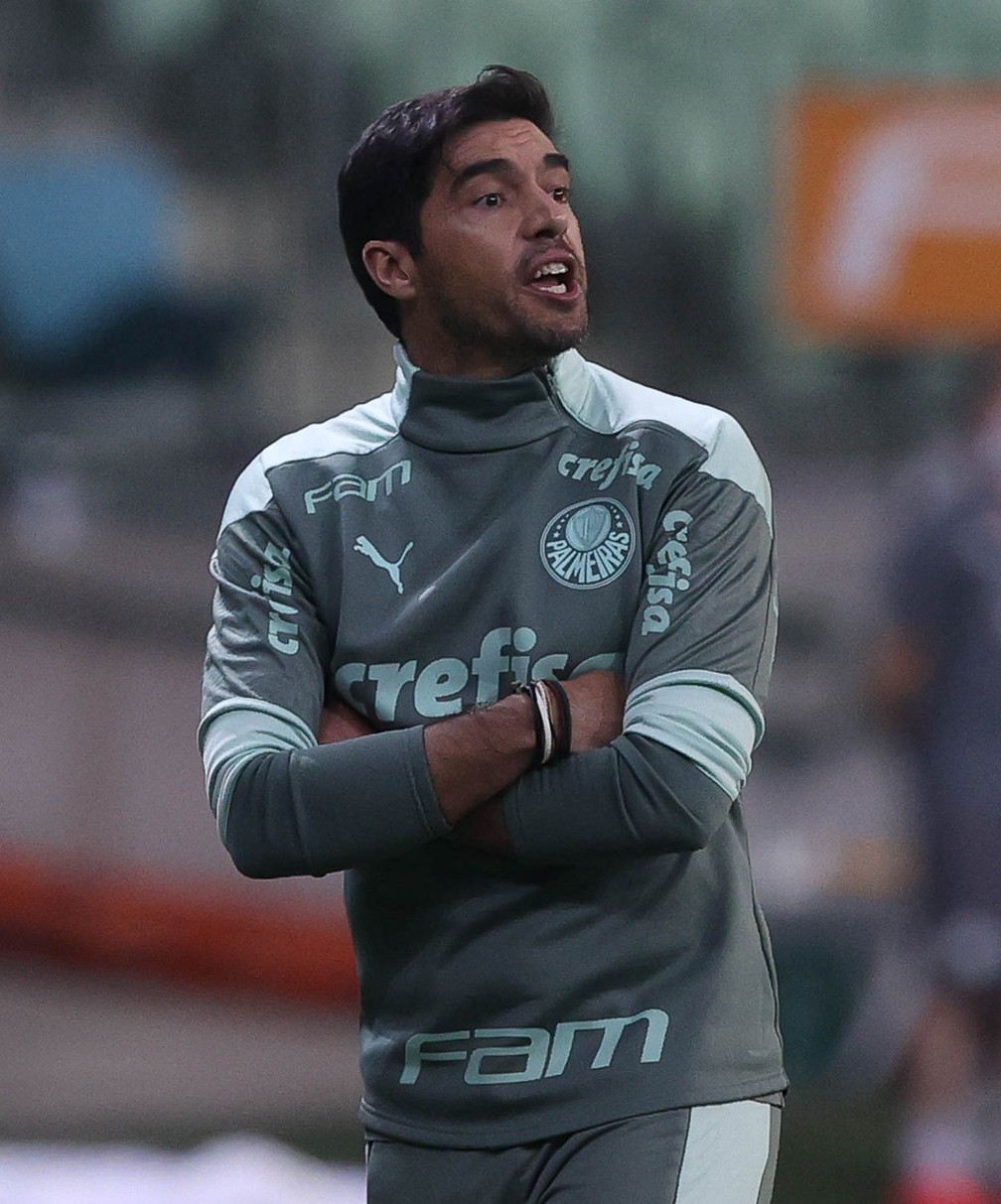 Abel Ferreira em Palmeiras x Chapecoense — Foto: Cesar Greco / Ag Palmeiras