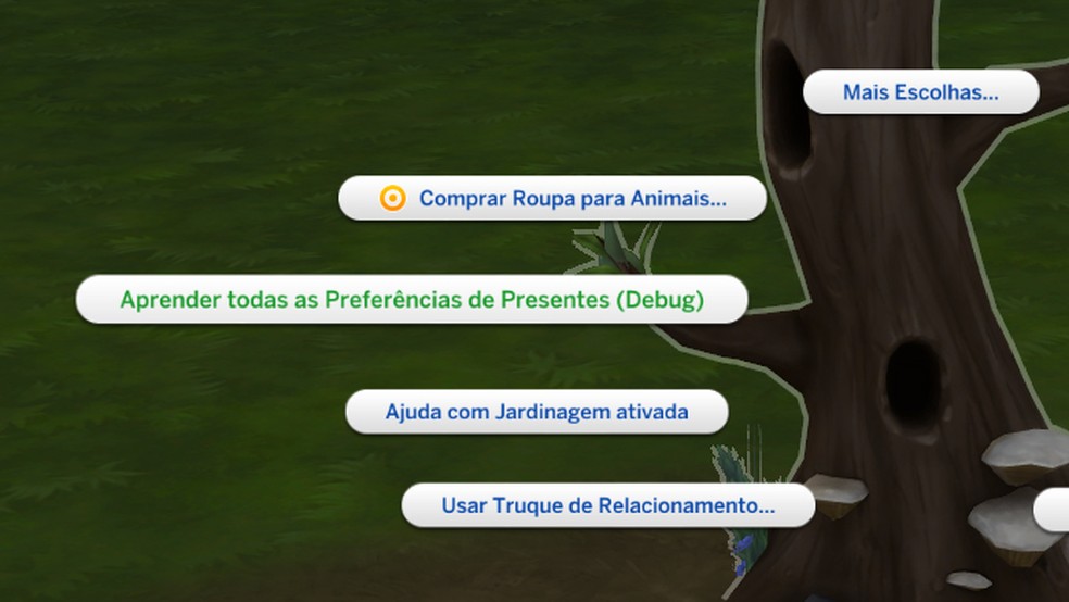 Use macetes para fazer amizade facilmente com pássaros selvagens em The Sims 4 — Foto: Reprodução/Tais Carvalho