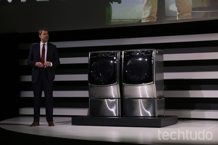 LG apresenta TurboWash 2.0 para quem precisa lavar roupa em tempo recorde (Foto: Fabrício Vitorino/TechTudo)