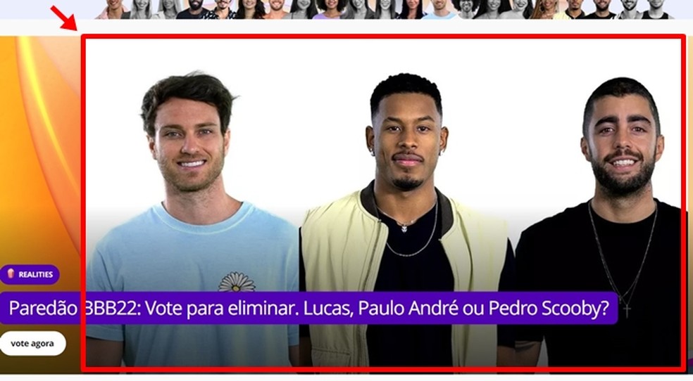 Paredão BBB 22: como votar para eliminar Lucas, Paulo André ou Pedro Scooby  | Internet | TechTudo