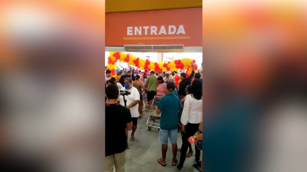 Inauguração de supermercado causa aglomeração na Grande Natal | Rio Grande  do Norte | G1