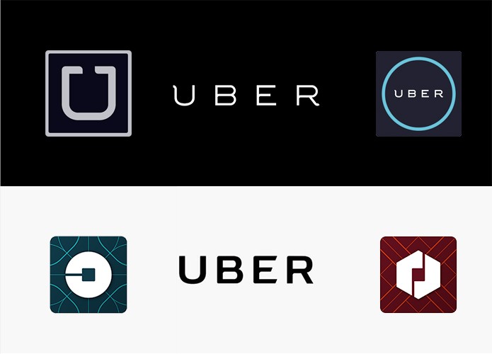 Uber modificou logotipo e ícones antigos (acima) para novo padrão (abaixo) no iOS (Foto: Reprodução/Elson de Souza)
