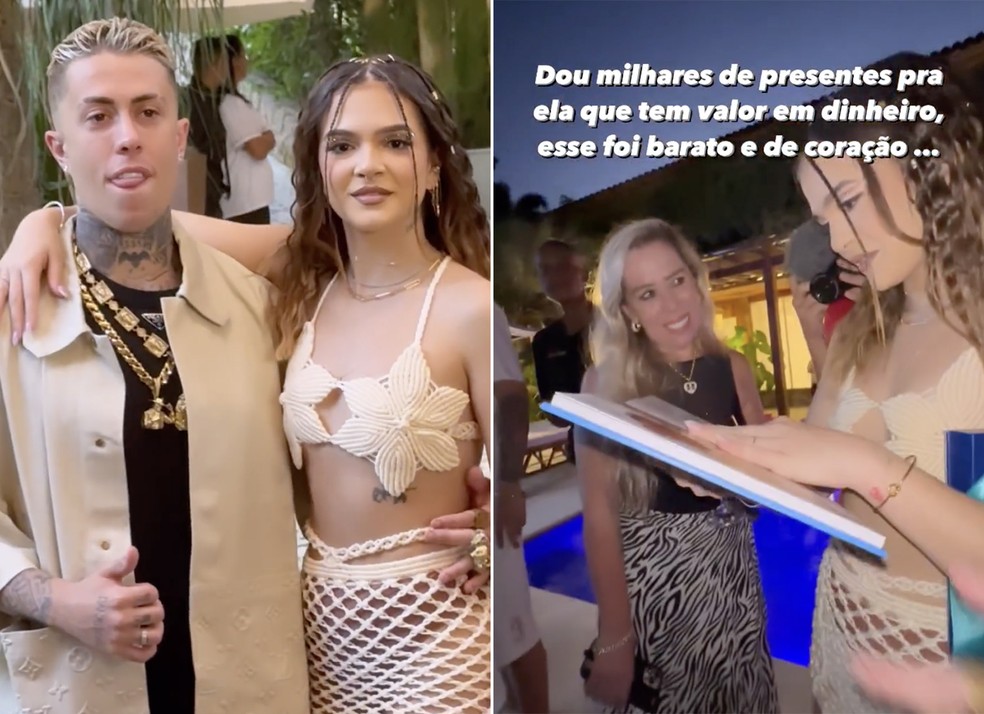 Mc Daniel mostrou em seu Instagram o presente que produziu para Mel Maia &mdash; Foto: Reprodu&ccedil;&atilde;o / Instagram