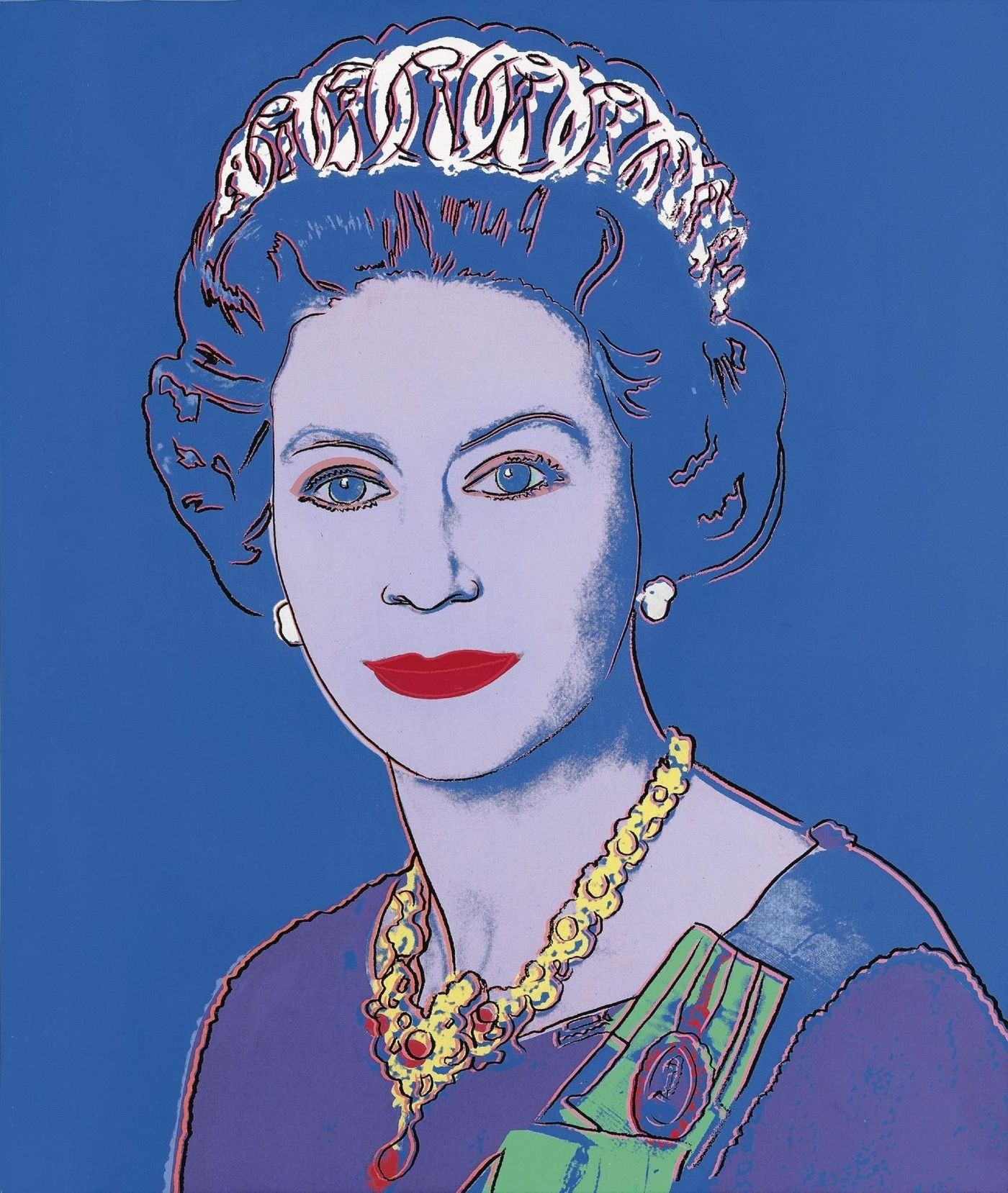 Retrato raro da rainha Elizabeth feito por Andy Warhol ganhará exposição (Foto: Divulgação/Sotheby's)