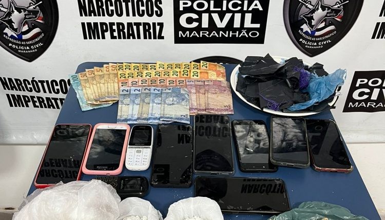 Três pessoas da mesma família são presas em flagrante pelo crime de tráfico de drogas em Imperatriz