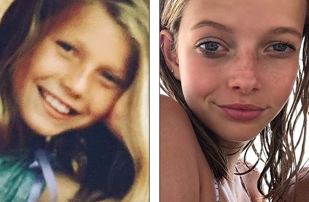 A foto de infância de Gwyneth Paltrow recebeu várias comparações com a filha da atriz, Apple (Foto: Instagram)