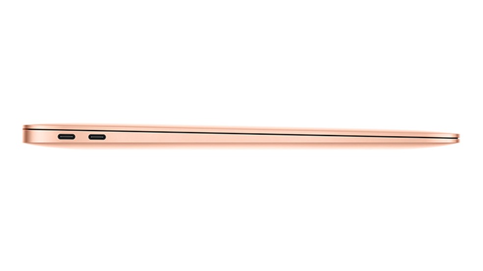MacBook Air 2018 Ã© mais fino e leve que antecessor â Foto: DivulgaÃ§Ã£o/Apple