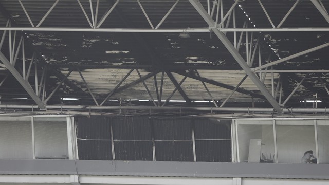 Arena Castelão após incêndio