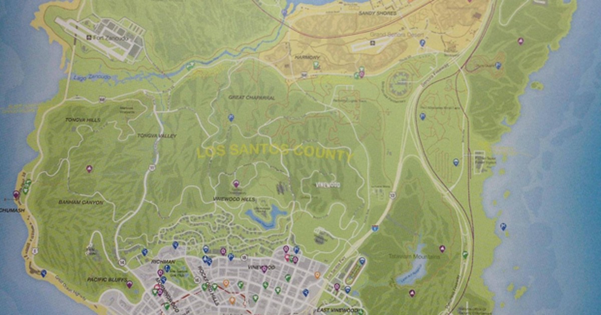 G1 - Imagem de suposto mapa do game 'GTA V' vaza na internet - notícias em  Games