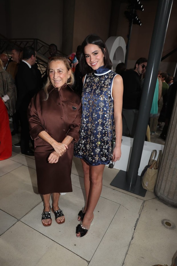 Bruna Marquezine e Miuccia Prada (Foto: Antonio Barros) Bruna Marquezine e Miuccia Prada (Foto: Antonio Barros)
