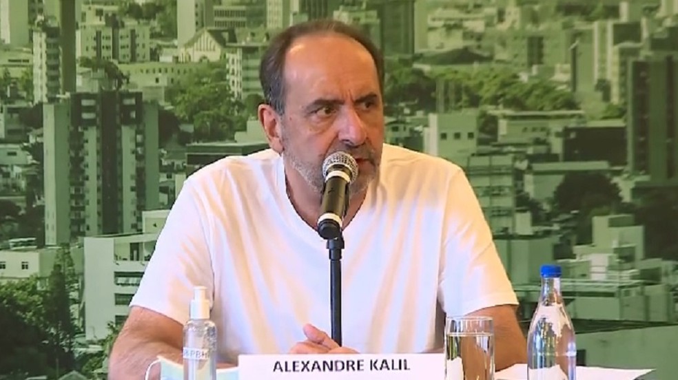 Alexandre Kalil fala em coletiva no dia 29/5/2020. — Foto: TV Globo / Reprodução