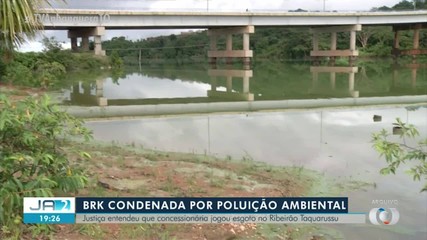 Companhia de água do Tocantins é condenada por jogar esgoto no ribeirão Taquarussu