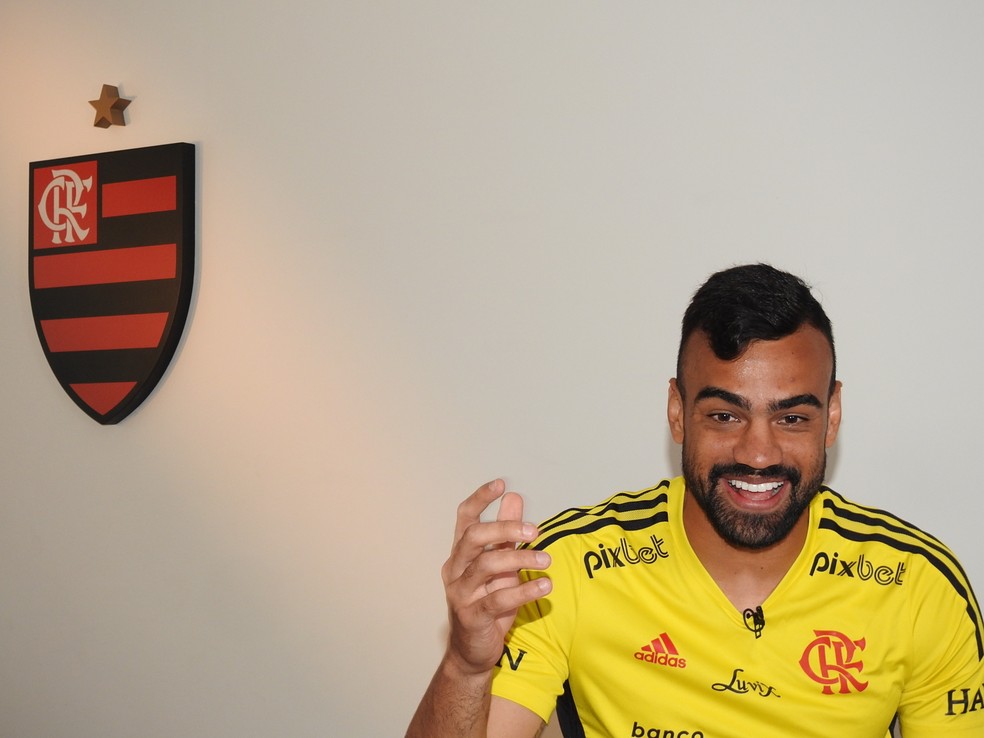 Fabr&iacute;cio Bruno, do Flamengo, em entrevista exclusiva ao ge &mdash; Foto: Fred Gomes