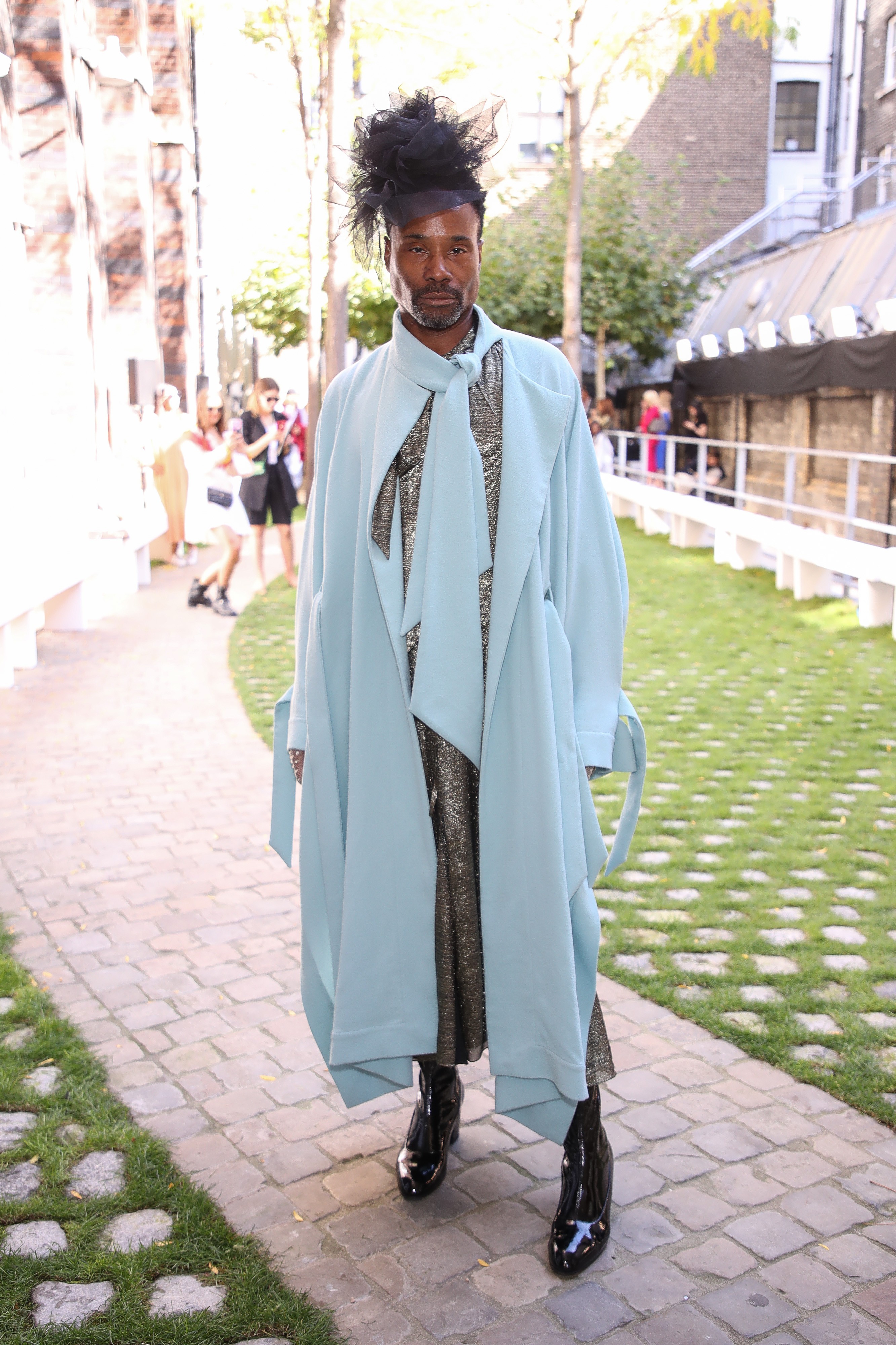 Billy Porter na semana de moda de Londres (Foto: Mike Marsland/WireImage)
