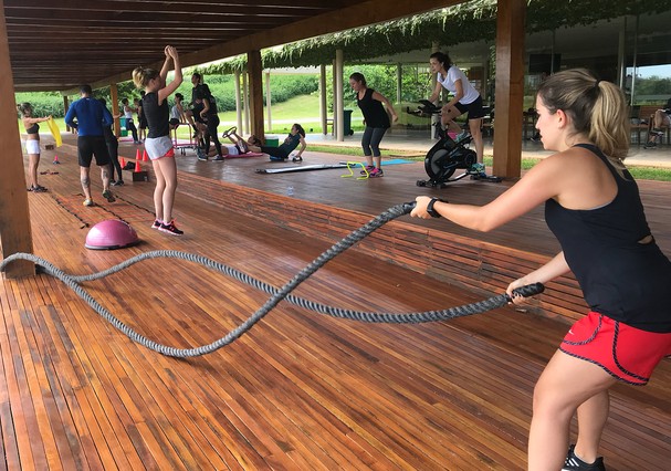 O treino funcional de Cau Saad conta com HIIT (Foto: Instagram/Reprodução) O treino funcional de Cau Saad conta com HIIT (Foto: Instagram/Reprodução)