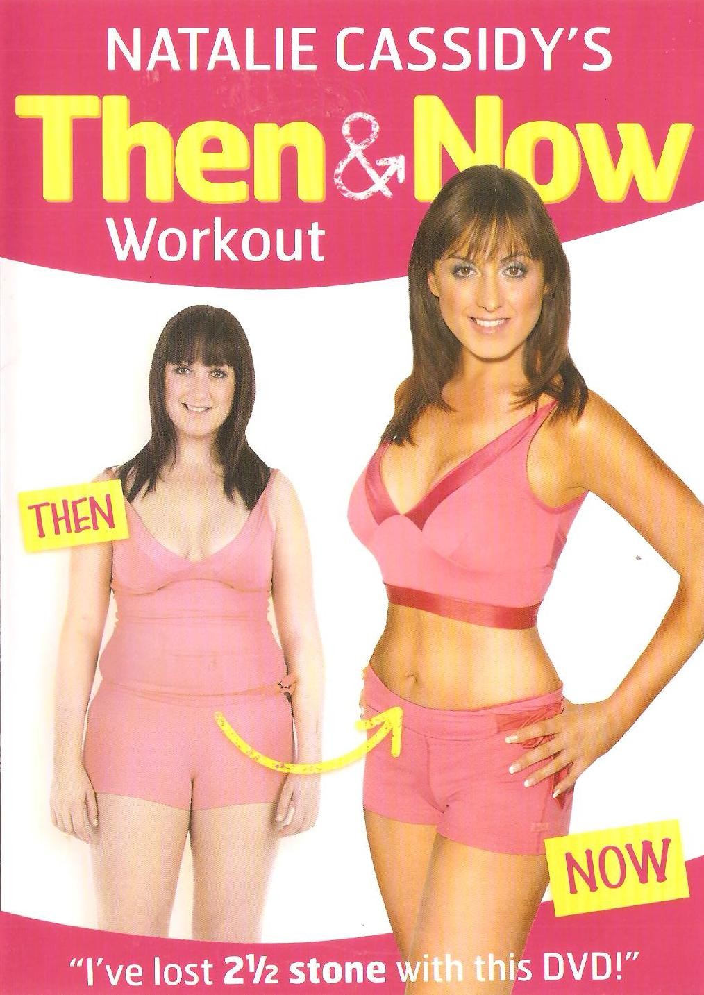 Natalie Cassidy na capa do DVD fitness 'Then & Now' (Foto: Reprodução/)
