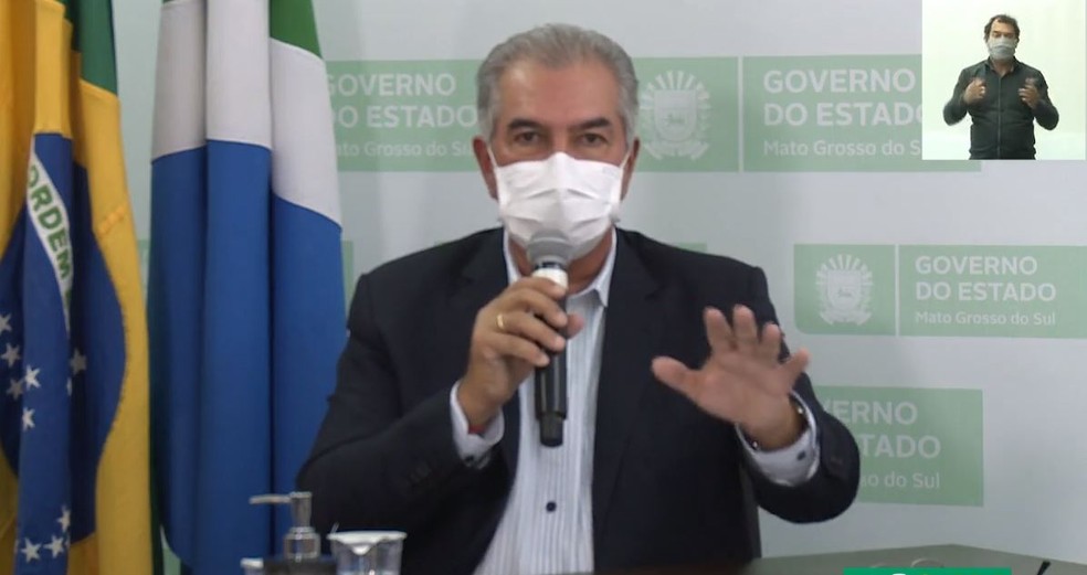 Governador de MS, Reinaldo Azambuja — Foto: Reprodução/G1MS