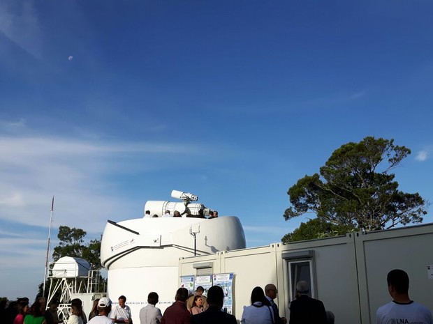Telescópio que vai monitorar lixo espacial é inaugurado em laboratório de Brazópolis (Foto: Samantha Silva / G1) Telescópio que vai monitorar lixo espacial é inaugurado em laboratório de Brazópolis (Foto: Samantha Silva / G1)