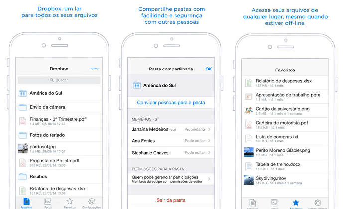 Dropbox ganhou update no iOS (Foto: Divulga??o)